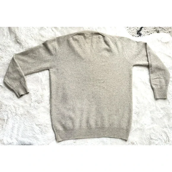 R.S. Jamieson Turnberry Scotland Wool V-Neck Sweater Beige XL or XXL Pringle